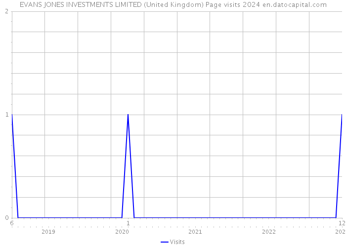 EVANS JONES INVESTMENTS LIMITED (United Kingdom) Page visits 2024 