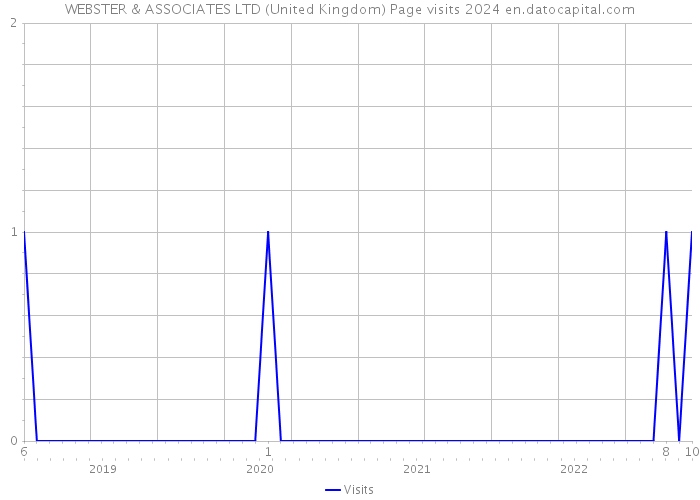 WEBSTER & ASSOCIATES LTD (United Kingdom) Page visits 2024 