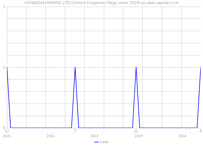 CANADIAN MINING LTD (United Kingdom) Page visits 2024 