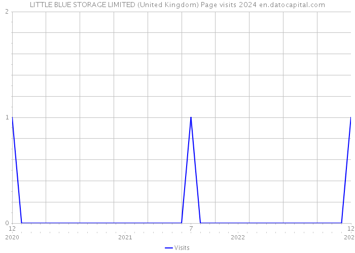 LITTLE BLUE STORAGE LIMITED (United Kingdom) Page visits 2024 