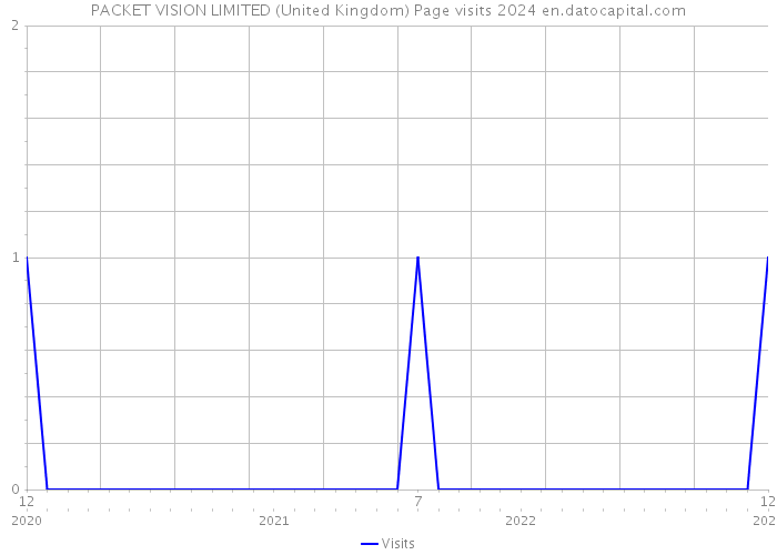 PACKET VISION LIMITED (United Kingdom) Page visits 2024 
