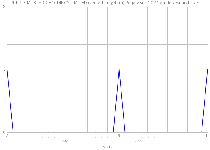 PURPLE MUSTARD HOLDINGS LIMITED (United Kingdom) Page visits 2024 