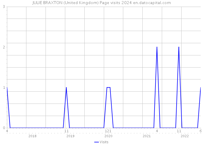 JULIE BRAXTON (United Kingdom) Page visits 2024 