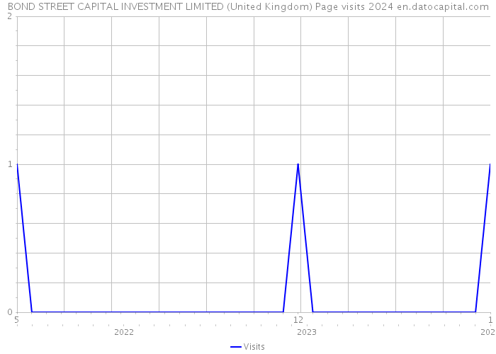 BOND STREET CAPITAL INVESTMENT LIMITED (United Kingdom) Page visits 2024 