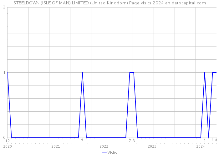 STEELDOWN (ISLE OF MAN) LIMITED (United Kingdom) Page visits 2024 