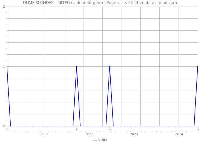 DUMB BLONDES LIMITED (United Kingdom) Page visits 2024 