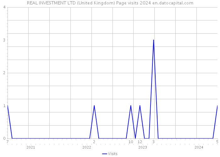 REAL INVESTMENT LTD (United Kingdom) Page visits 2024 