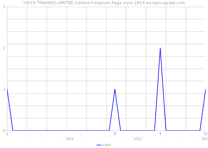 VIDYA TRAINING LIMITED (United Kingdom) Page visits 2024 