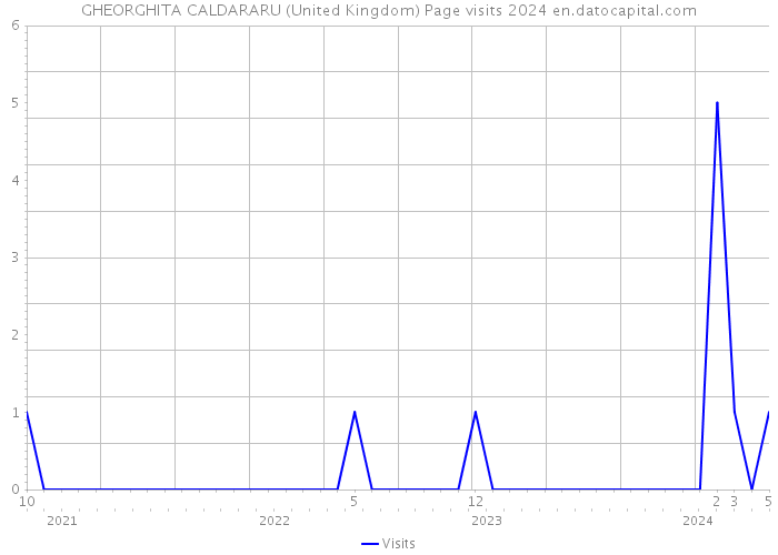 GHEORGHITA CALDARARU (United Kingdom) Page visits 2024 