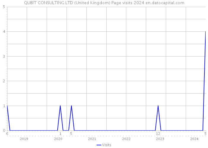 QUBIT CONSULTING LTD (United Kingdom) Page visits 2024 