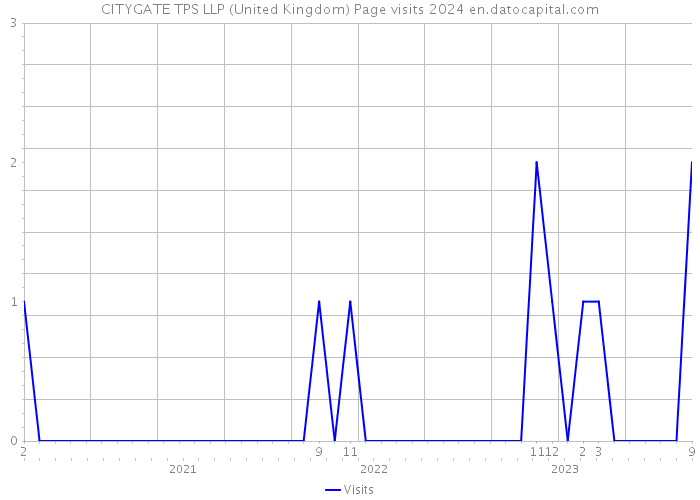 CITYGATE TPS LLP (United Kingdom) Page visits 2024 
