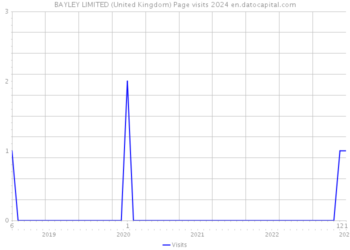 BAYLEY LIMITED (United Kingdom) Page visits 2024 