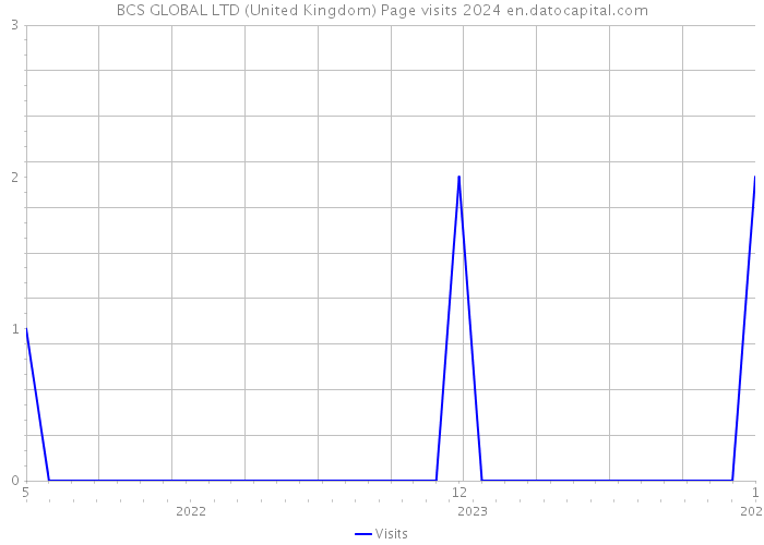 BCS GLOBAL LTD (United Kingdom) Page visits 2024 