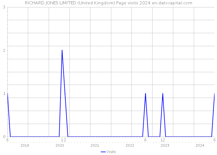 RICHARD JONES LIMITED (United Kingdom) Page visits 2024 