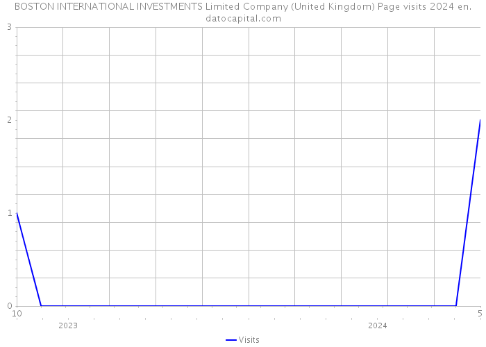 BOSTON INTERNATIONAL INVESTMENTS Limited Company (United Kingdom) Page visits 2024 