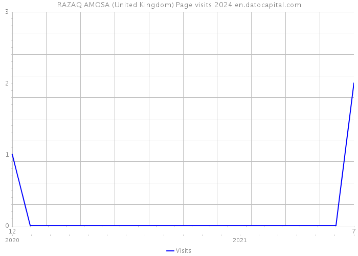 RAZAQ AMOSA (United Kingdom) Page visits 2024 