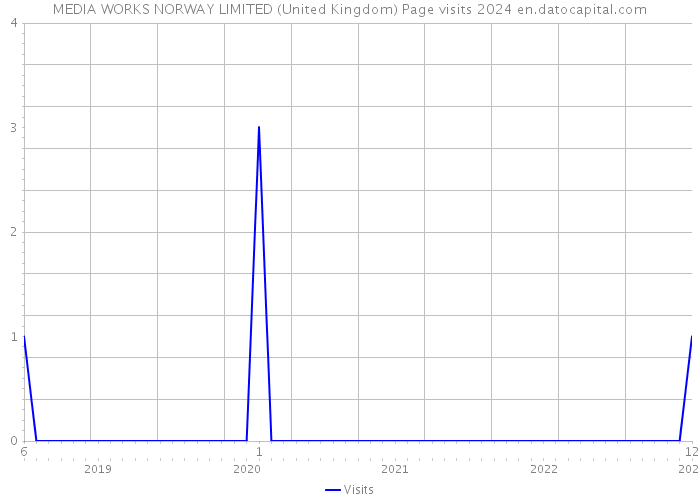 MEDIA WORKS NORWAY LIMITED (United Kingdom) Page visits 2024 