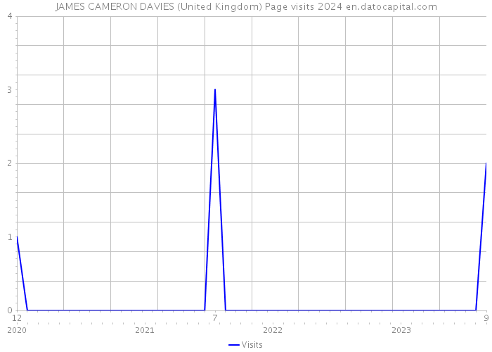 JAMES CAMERON DAVIES (United Kingdom) Page visits 2024 