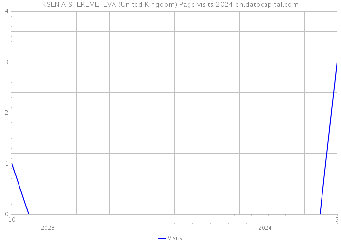 KSENIA SHEREMETEVA (United Kingdom) Page visits 2024 