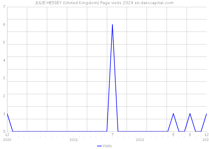 JULIE HESSEY (United Kingdom) Page visits 2024 
