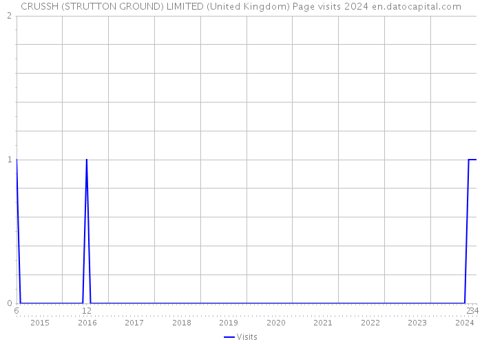 CRUSSH (STRUTTON GROUND) LIMITED (United Kingdom) Page visits 2024 