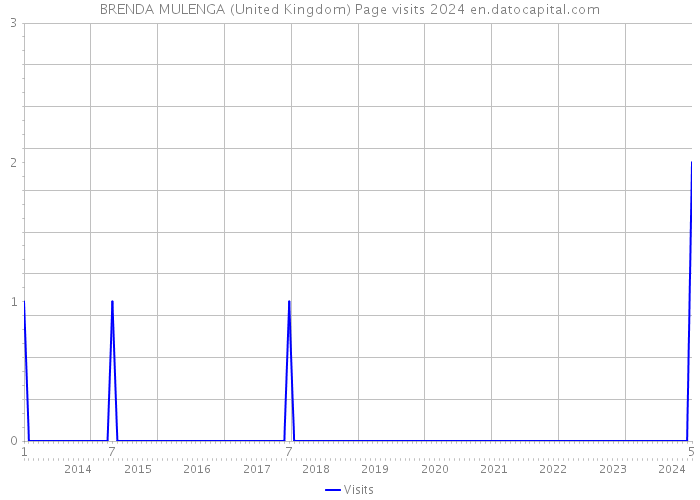BRENDA MULENGA (United Kingdom) Page visits 2024 