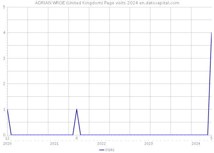 ADRIAN WROE (United Kingdom) Page visits 2024 