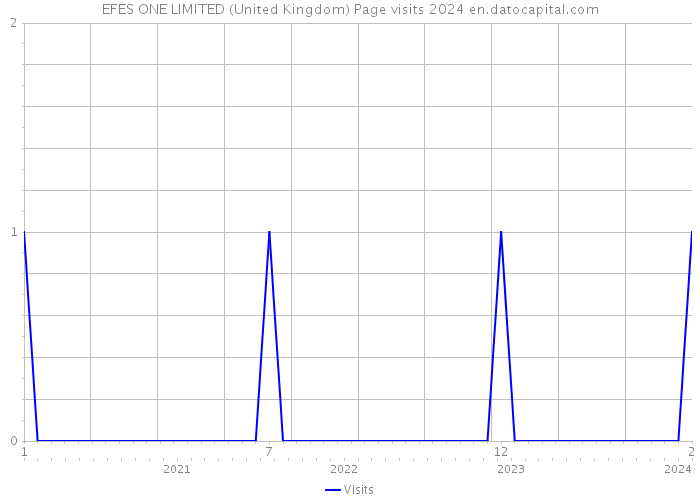 EFES ONE LIMITED (United Kingdom) Page visits 2024 