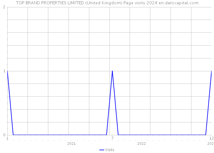 TOP BRAND PROPERTIES LIMITED (United Kingdom) Page visits 2024 