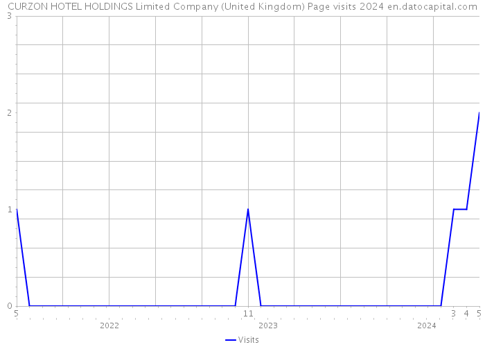 CURZON HOTEL HOLDINGS Limited Company (United Kingdom) Page visits 2024 