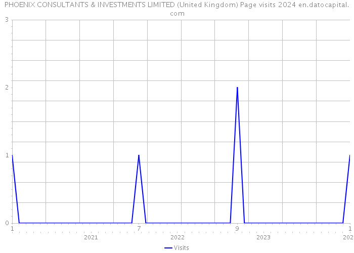 PHOENIX CONSULTANTS & INVESTMENTS LIMITED (United Kingdom) Page visits 2024 