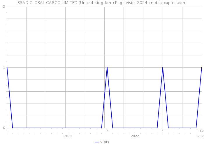 BRAD GLOBAL CARGO LIMITED (United Kingdom) Page visits 2024 