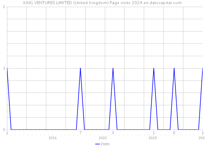 KING VENTURES LIMITED (United Kingdom) Page visits 2024 