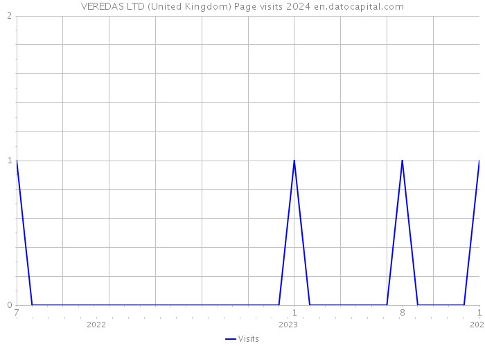 VEREDAS LTD (United Kingdom) Page visits 2024 