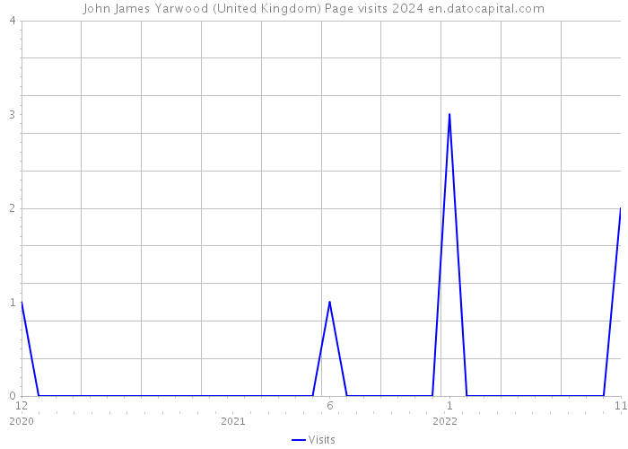 John James Yarwood (United Kingdom) Page visits 2024 