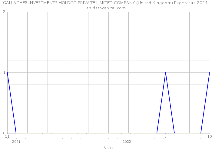 GALLAGHER INVESTMENTS HOLDCO PRIVATE LIMITED COMPANY (United Kingdom) Page visits 2024 