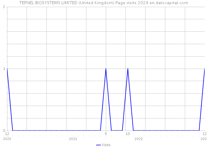 TEPNEL BIOSYSTEMS LIMITED (United Kingdom) Page visits 2024 