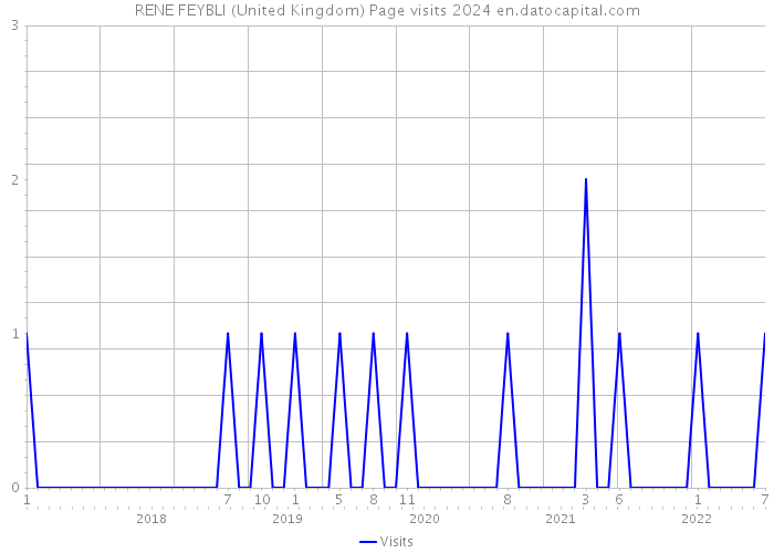 RENE FEYBLI (United Kingdom) Page visits 2024 