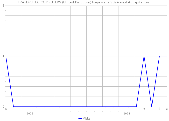 TRANSPUTEC COMPUTERS (United Kingdom) Page visits 2024 