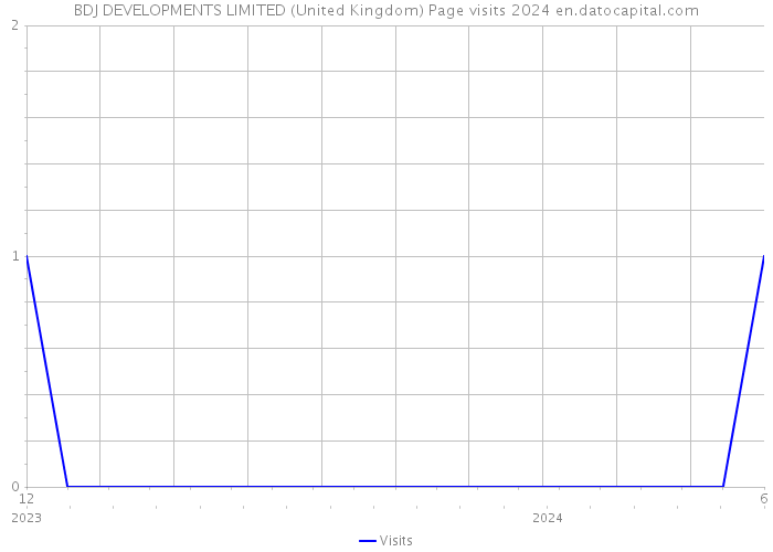 BDJ DEVELOPMENTS LIMITED (United Kingdom) Page visits 2024 