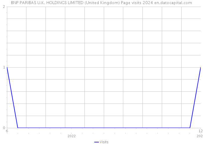 BNP PARIBAS U.K. HOLDINGS LIMITED (United Kingdom) Page visits 2024 