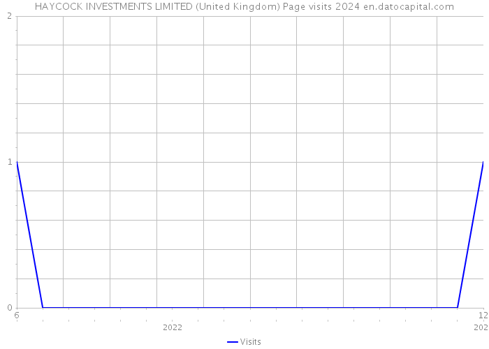 HAYCOCK INVESTMENTS LIMITED (United Kingdom) Page visits 2024 