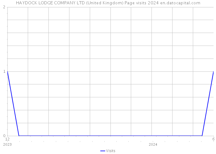 HAYDOCK LODGE COMPANY LTD (United Kingdom) Page visits 2024 