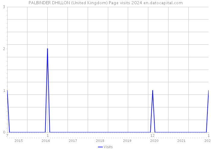 PALBINDER DHILLON (United Kingdom) Page visits 2024 