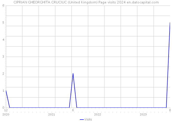 CIPRIAN GHEORGHITA CRUCIUC (United Kingdom) Page visits 2024 