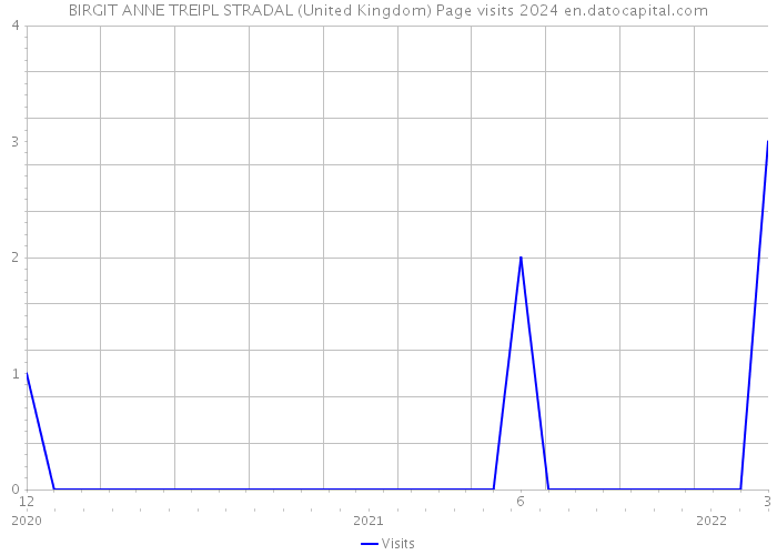 BIRGIT ANNE TREIPL STRADAL (United Kingdom) Page visits 2024 