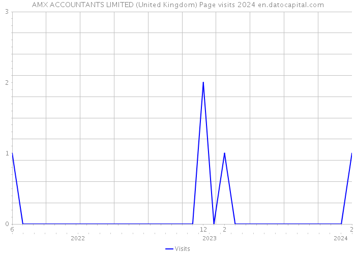 AMX ACCOUNTANTS LIMITED (United Kingdom) Page visits 2024 