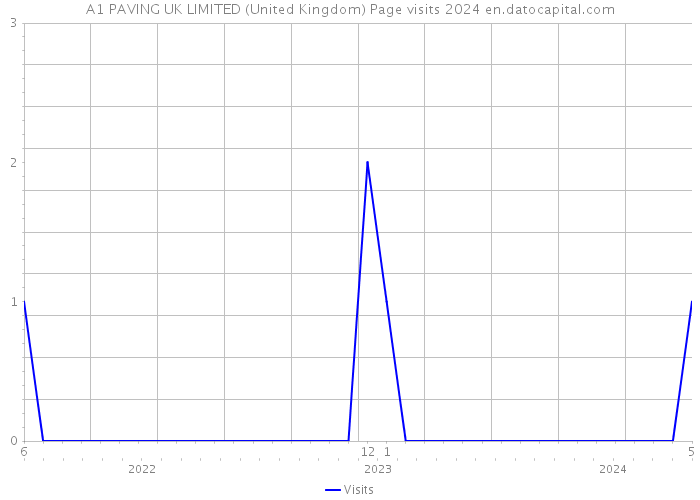 A1 PAVING UK LIMITED (United Kingdom) Page visits 2024 