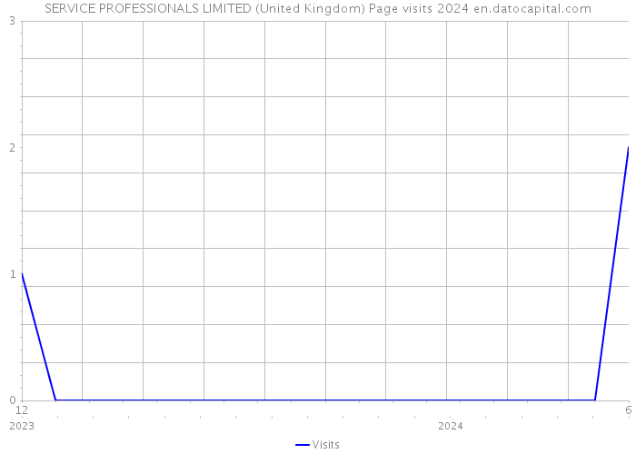 SERVICE PROFESSIONALS LIMITED (United Kingdom) Page visits 2024 