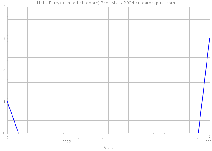 Lidiia Petryk (United Kingdom) Page visits 2024 
